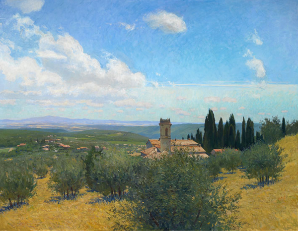 San Marcellino a Monti. Oil on linen, 2009, 70 x 54 inches.