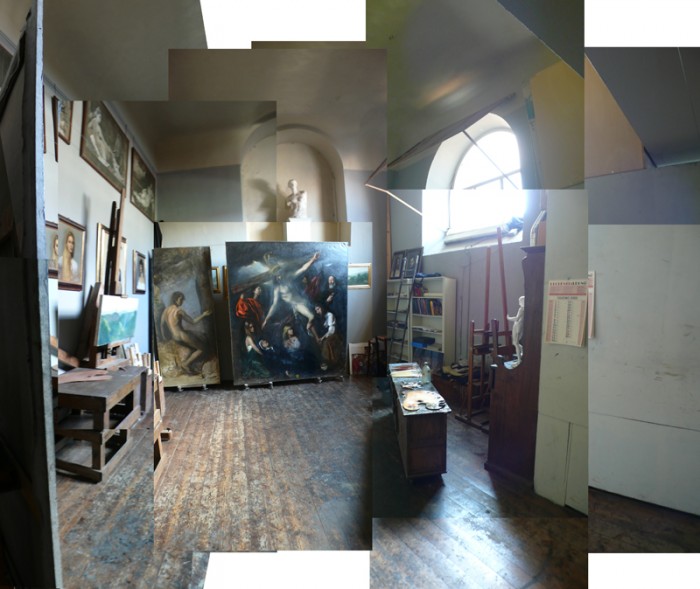 Charles Cecil's studio on Borgo San Frediano.