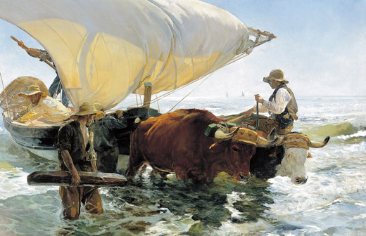 La Vuelta de la Pesca. Oil on linen, 265 x 325 cm, 1894.
