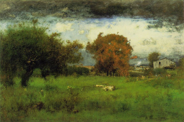 George Inness. Early Autumn, Montclair. 1888 Oil on canvas 30 x 45 in.