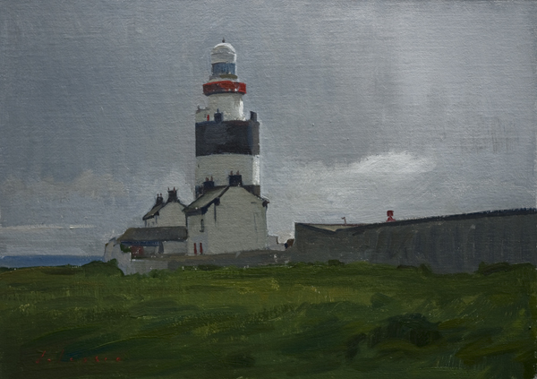 Landscape Painting of Hook Head Lighthouse, Ireland