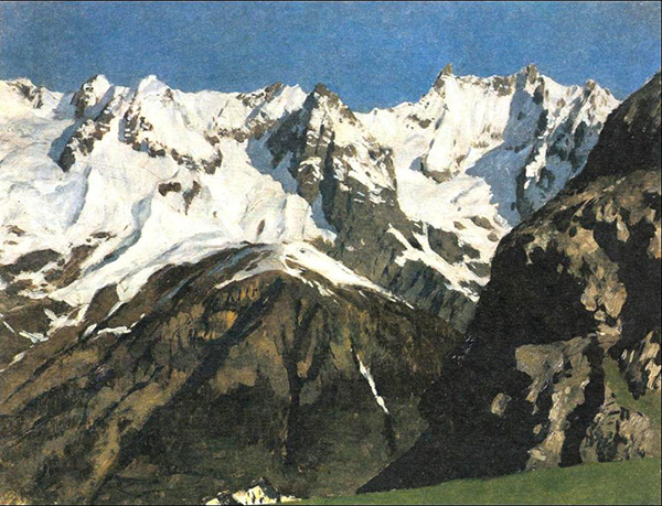 Isaac Levitan. Mont Blanc.