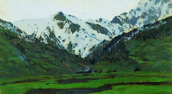 Issac Levitan. The Alps in Spring.