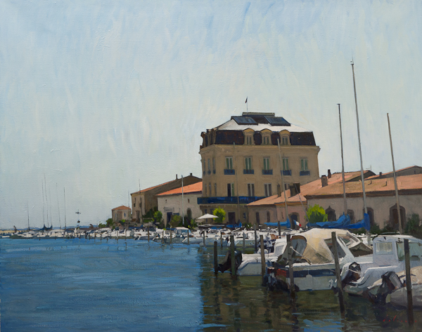 Painting of the Port at Marseillan