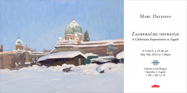 Evite for my painting exhibition in Zagreb.