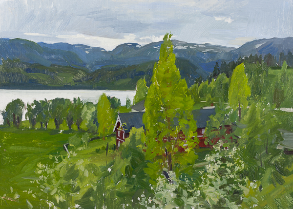 Oil painting of a Farm in Vinje, Norway