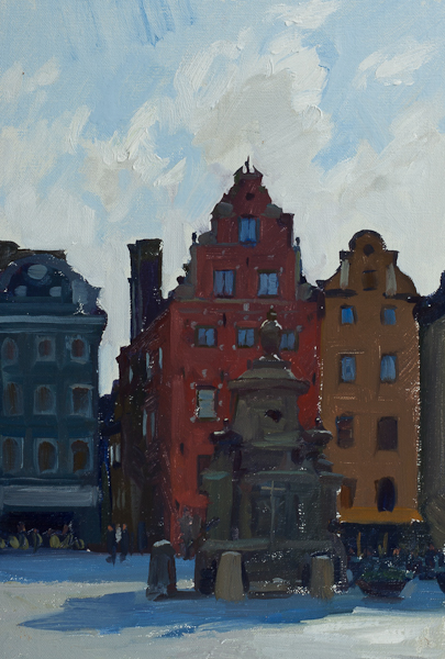 Painting of the Stortorget, Stockholm