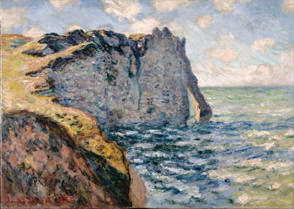Claude Monet - The Cliff of Aval.