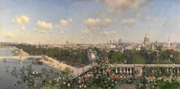 Martín Rico y Ortega - View of Paris from the Trocadero.