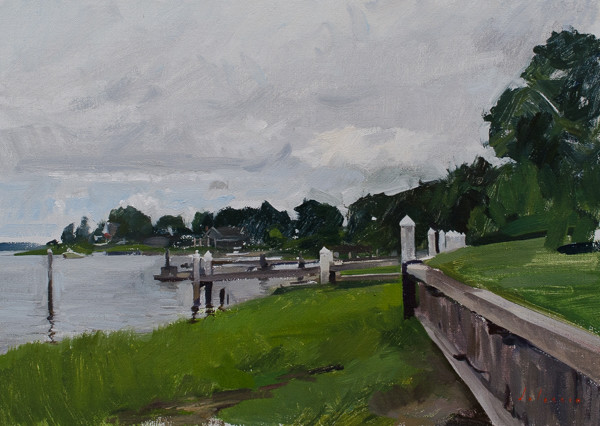 Painting of Bay Point, Sag Harbor, Long Island.