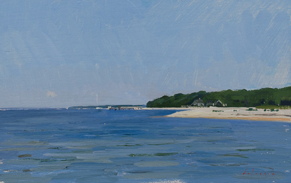 Plein air painting of North Haven.